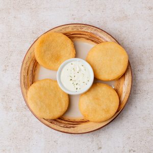Arepitas con Nata - Comida venezolana en Barcelona